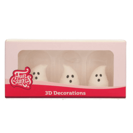 suikerdecoratie 3D spookjes 